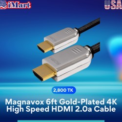 Magnavox 6ft Gold-Plated 4K High Speed HDMI 2.0a Cable