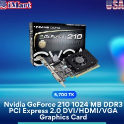 Nvidia GeForce 210 1024 MB DDR3 PCI Express 2.0 DVI/HDMI/VGA Graphics Card