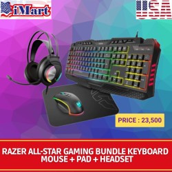Razer All-Star Gaming Bundle Keyboard + Mouse + Pad + Headset