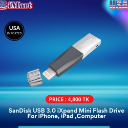 SanDisk USB 3.0 iXpand Mini Flash Drive,For iPhone, iPad , Computer