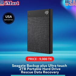 Seagate STHH2000600 Backup plus Ultra touch 2TB Portable Hard Drive + Rescue Data Recovery