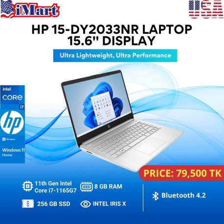Hp 15-DY2033NR Laptop 15.6 inch Display.
