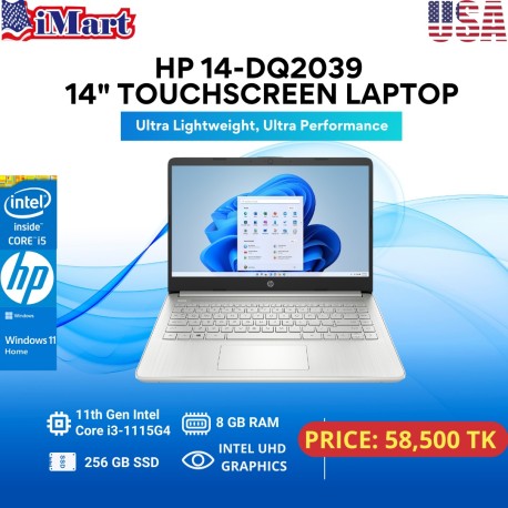 HP 14-DQ2039 14 inch Touchscreen Laptop.