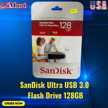 SanDisk Ultra USB 3.0 Flash Drive 128GB (SDCZ48-128G-A16BJ)