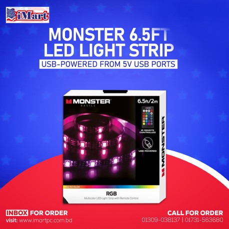 Monster RGB Multicolor Light with Remote Control (6.5ft)/2m