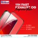 11H FAST EXHAUST 11H FAST EXHAUST OG TEMPERED GLASS FOR IPHONE 11 PRO/11PRO MAX
