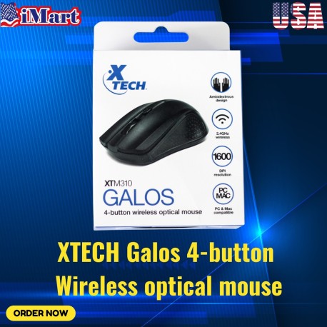 XTECH Galos 4-button Wireless optical mouse (XTM310)