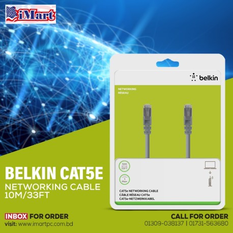 Belkin Cat5E Networking Cable 10M/33FT.