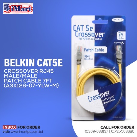 Belkin Cat5 Crossover Rj45 7FT Cable
