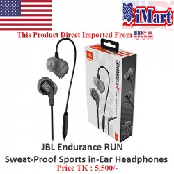 JBL Endurance RUN Sweatproof Wired Sports In-Ear Headphones