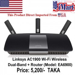 Linksys AC1900 Wi-Fi Wireless Dual-Band+ Router (Model : EA6900).