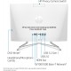 HP All-in-One - 22-dd0010, White