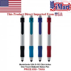MonteVerde USA S-103 Click Action One-Touch Ballpoint Stylus Pen