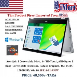 Acer Spin 3- SP314-21-R56W 14'' Touchscreen 2-in-1 Laptop